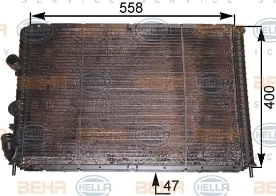<strong>Радіатор системи охолодження HELLA 8MK376710211 (фото 1)</strong>
