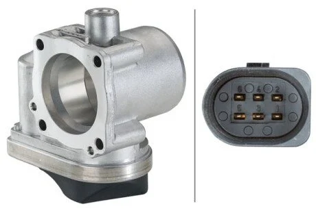 Дросельна заслінка 1.4MPI 16V, 1.6MPI 16V VW Polo 02-09, Golf IV 97-03, Lupo 98-05, Bora 98-13, Polo 94-01; SKODA Fabia I 99-07; SEAT Ibiza 02-09, Cordoba 02-09, Toledo II 99-04, Leon 99-05 для Volkswagen, Skoda, Seat HELLA 8UK007623-371 фото товару