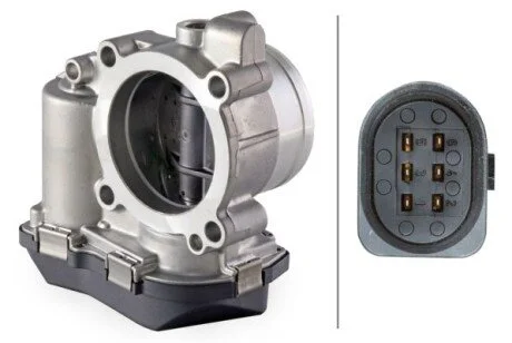 Дросельна заслінка 2.0FSI 16V VW PASSAT B6 05-10, Golf V 03-09, Jetta V 05-10, Golf Plus 05-14, Touran 03-10, EOS 06-15; AUDI A3 03-12; SKODA Octavia A5 04-13; SEAT Leon 05-12, Altea 04-09, Toledo III 04-09 для Volkswagen, Seat, Audi, Skoda HELLA 8UK007623-391 фото товару
