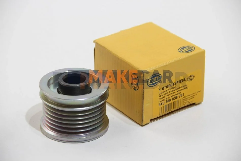 <strong>Шків генератора Berlingo/Partner 09- (Valeo) HELLA 9XU358038-761 (фото 1)</strong>