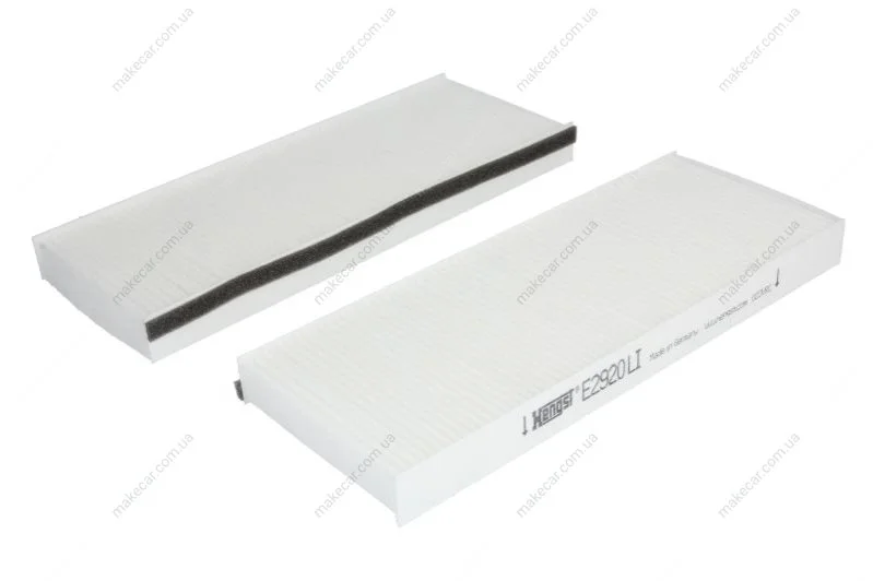 <strong>Фільтр салону Nissan Navara/Pathfinder 2.5/3.0 dCi 02- (к-кт 2 шт) HENGST FILTER E2920LI-2 (фото 1)</strong>