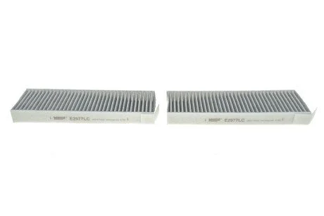 Фильтр салона Berlingo/Partner 08- (угольный) (к-кт 2 шт) для Citroen, Peugeot, Toyota, Opel, DS HENGST FILTER E2977LC-2 фото товара