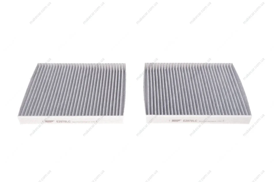 <strong>Фільтр салону BMW 5 (F10)/7 (F01) 2.0-6.0 08- (вугільний) (к-кт 2 шт) HENGST FILTER E2978LC-2 (фото 1)</strong>