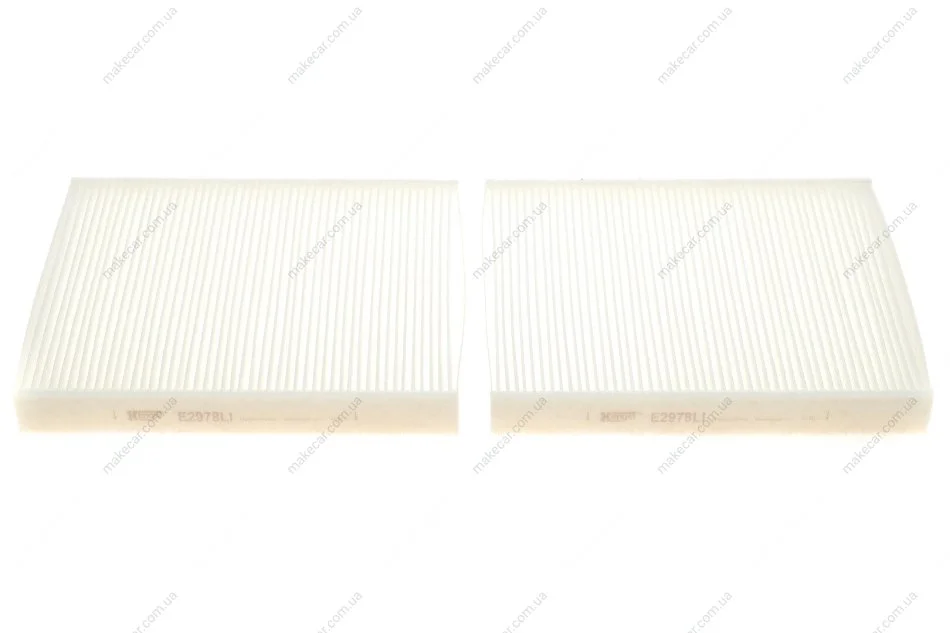<strong>Фільтр салону BMW 5 (F10)/7 (F01) 2.0-6.0 08- (к-кт 2 шт) HENGST FILTER E2978LI-2 (фото 1)</strong>