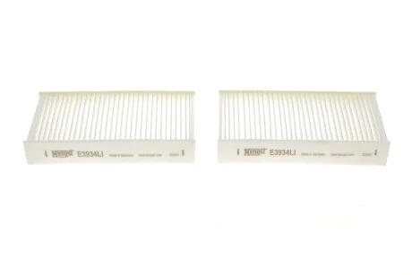 Фільтр салону BMW X3/X4 10- (к-кт 2 шт) для BMW, Alpina HENGST FILTER E3934LI-2 фото товару