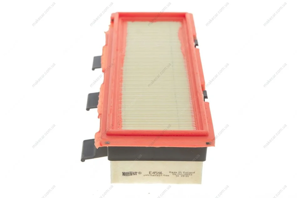 <strong>Фільтр повітряний 1.9D Kangoo 97-03/Clio 98-05 (на защелках) HENGST FILTER E459L (фото 1)</strong>