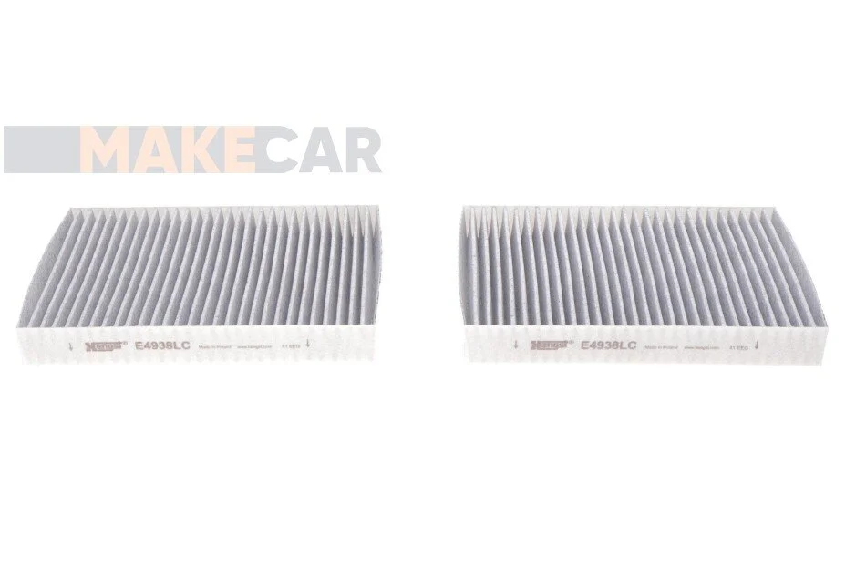 <strong>Фільтр салону BMW 5 (G30/F90) / 7 (G11/G12) 15- (вугільний) (к-кт 2 шт) HENGST FILTER E4938LC-2 (фото 1)</strong>