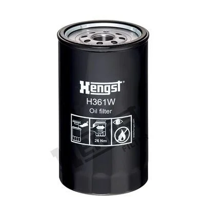 <strong>Фільтр масляний HENGST FILTER H361W (фото 1)</strong>