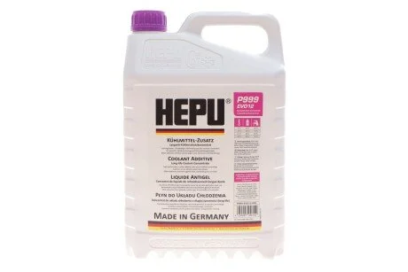Антифриз фіолетовий (концентрат)(-38 ° C) 5л. G12evo для HEPU P999-EVO12-005 фото товару