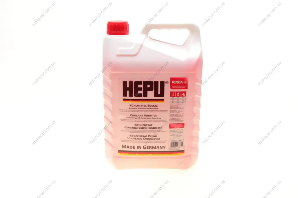 <strong>Антифриз-концентрат Hepu, G12 (червоний), 5л HEPU P999-G12-005 (фото 1)</strong>
