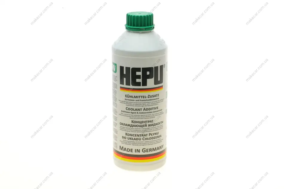 <strong>Антифриз-концентрат, 1,5л. зелений HEPU P999-GRN (фото 1)</strong>