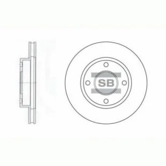 Гальмівний диск для Nissan, Infiniti Hi-Q (SANGSIN) SD3027 фото товару