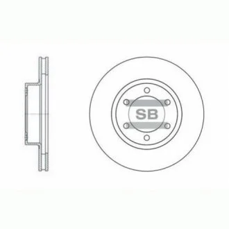 Диск гальмівний для Toyota, Lexus Hi-Q (SANGSIN) SD4004 фото товару