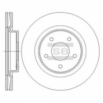 Диск гальмівний Hi-Q (SANGSIN) SD4223 фото товару