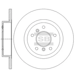 Диск гальмівний (кратно 2) задній Nissan Qashqai J11 (13-) (D=289.5mm) HI-Q для Hi-Q (SANGSIN) SD4252 фото товару