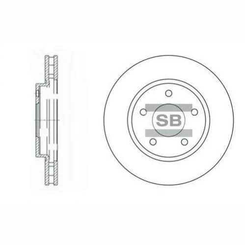 <strong>Диск гальмівний Hi-Q (SANGSIN) SD4315 (фото 1)</strong>