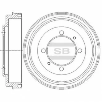 Диск гальмівний для Hi-Q (SANGSIN) SD4318 фото товару