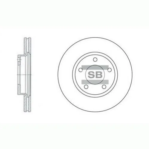 <strong>Гальмівний диск Hi-Q (SANGSIN) SD4401 (фото 1)</strong>