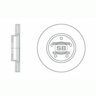Гальмівний диск для Hi-Q (SANGSIN) SD4401 фото товару
