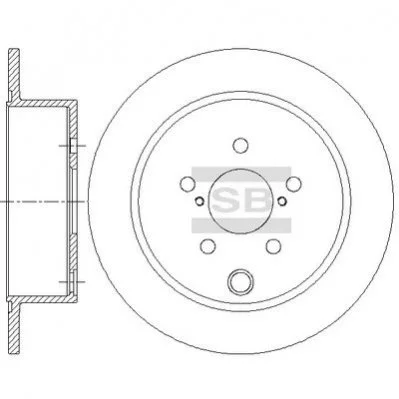 <strong>Диск гальмівний Hi-Q (SANGSIN) SD4708 (фото 1)</strong>