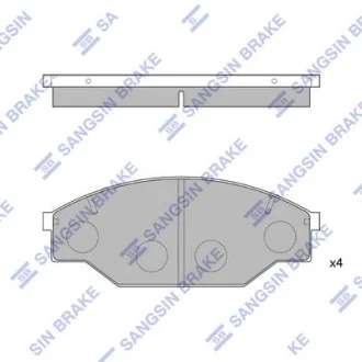 Колодки гальмівні передні Toyota Hi-Lux HI-Q для Hi-Q (SANGSIN) SP1121 фото товару