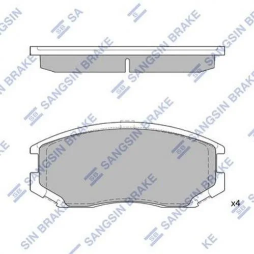 <strong>Кт. Гальмівні колодки дискові Hi-Q (SANGSIN) SP1142A (фото 1)</strong>