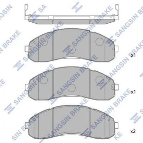 <strong>Тормозные колодки Hi-Q (SANGSIN) SP1148 (фото 1)</strong>