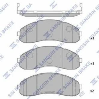 Тормозные колодки для Hi-Q (SANGSIN) SP1148 фото товара