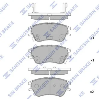 Колодки гальмівні передні Hyundai Atos (-03) HI-Q для Hyundai Hi-Q (SANGSIN) SP1149 фото товару