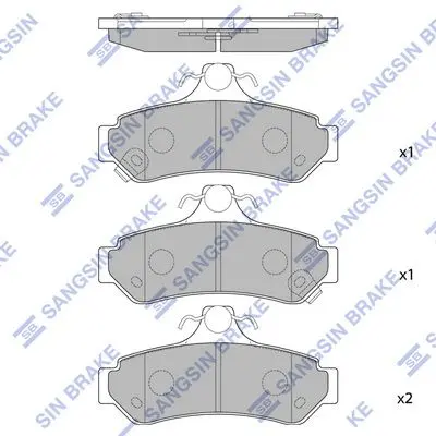 <strong>Колодки тормозные задние Toyota Camry V4, V5 Hi-Q (SANGSIN) SP1236 (фото 1)</strong>