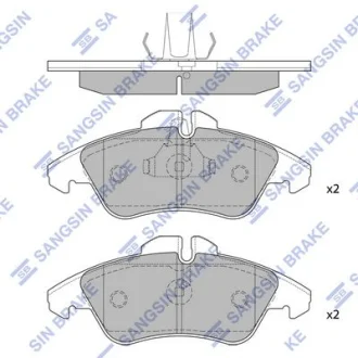 Колодки гальмівні передні VW LT28-46 (-06) HI-Q для Hi-Q (SANGSIN) SP1273A фото товару