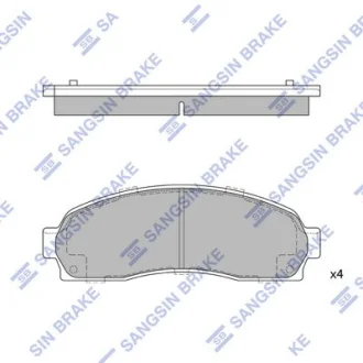 Колодки гальмівні передні Ford Explorer (-06), Pontiac Torrent (06-) HI-Q для Ford Hi-Q (SANGSIN) SP1369 фото товару