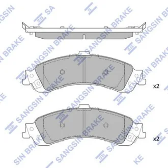 Колодки гальмівні задні (дискові) Chevrolet Tahoe (-06),Cadillac Escalade (-06) HI-Q для Hi-Q (SANGSIN) SP1370 фото товару
