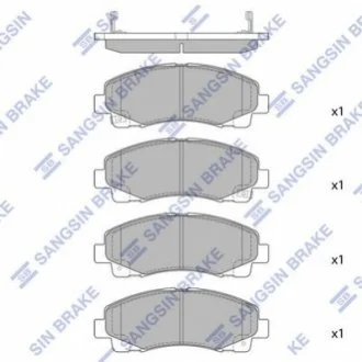 Кт. Гальмівні колодки для Chevrolet, HUMMER, Cadillac Hi-Q (SANGSIN) SP1470 фото товару