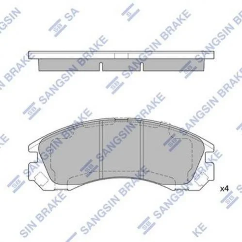 <strong>Колодки гальмові дискові передні Hi-Q (SANGSIN) SP1523 (фото 1)</strong>