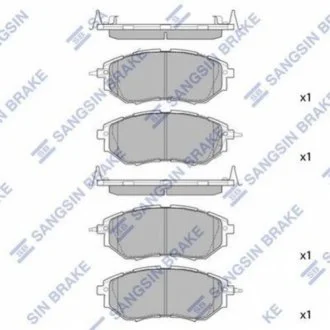 Колодки гальмівні дискові для Subaru Hi-Q (SANGSIN) SP1534 фото товару
