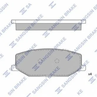 Колодки гальмівні дискові для Suzuki, Chevrolet Hi-Q (SANGSIN) SP1540 фото товару