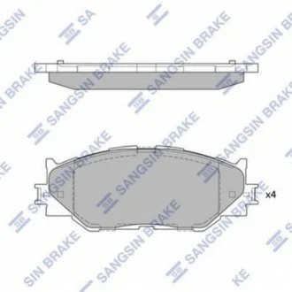 Колодки гальмівні дискові для Lexus Hi-Q (SANGSIN) SP1543 фото товару