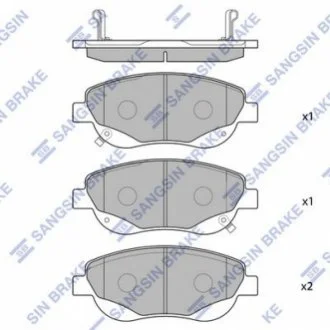 Тормозные колодки для Toyota Hi-Q (SANGSIN) SP1577 фото товара