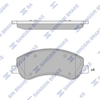 Колодки гальмівні передні VW Amarok (10-) HI-Q для Hi-Q (SANGSIN) SP1675A фото товару