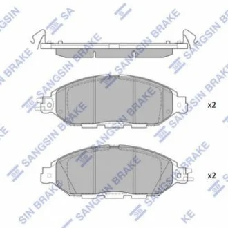 Кт. Гальмівні колодки для Infiniti, Nissan Hi-Q (SANGSIN) SP1713 фото товару