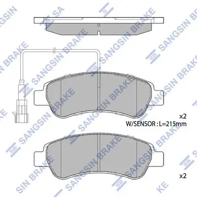 <strong>Колодки гальмівні задні Citroen Jumper (06-), Fiat Ducato (250) (06-), Peugeot Boxer (06-) HI-Q Hi-Q (SANGSIN) SP1727A (фото 1)</strong>