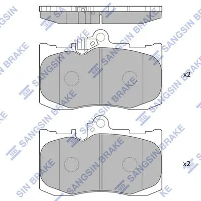 <strong>Колодки гальмівні передні Lexus GS350 (13-), IS350 (12-) HI-Q Hi-Q (SANGSIN) SP1773 (фото 1)</strong>
