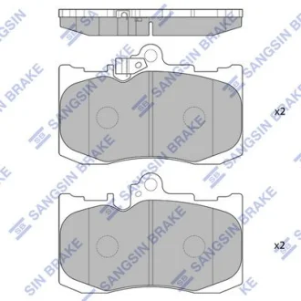 Колодки гальмівні передні Lexus GS350 (13-), IS350 (12-) HI-Q для Lexus Hi-Q (SANGSIN) SP1773 фото товару