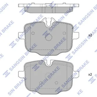 Колодки гальмівні задні BMW 5 (F10, F11, F18) (10-), 6 (F12, F13) (11-) HI-Q для Hi-Q (SANGSIN) SP1793 фото товару