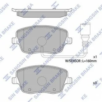 Кт. Гальмівні колодки дискові для Hi-Q (SANGSIN) SP1806A фото товару