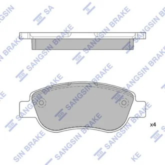 Колодки гальмівні передні Renault Megane II (05-), Scenic II (05-)  HI-Q для Hi-Q (SANGSIN) SP1808 фото товару