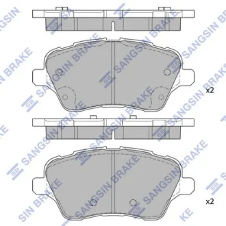 Колодки гальмівні передні Ford B-MAX (12-), Fiesta VI (12-), Ford Ttransit Courier (14-) HI-Q для Hi-Q (SANGSIN) SP1811 фото товару