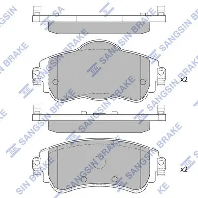 <strong>Колодки гальмівні передні Citroen C4 II (B7) (09-), DS4 (11-) HI-Q Hi-Q (SANGSIN) SP1829 (фото 1)</strong>