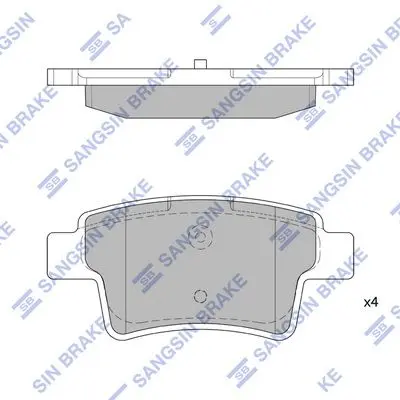 <strong>Колодки тормозные задние Citroen C4 Picasso I (07-) Hi-Q (SANGSIN) SP1831 (фото 1)</strong>